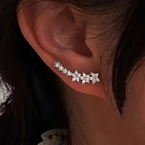 Pendientes florales de oro vermeil