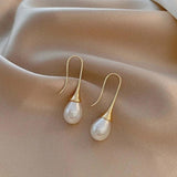 Pendientes de perla lágrima elegantes