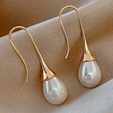 Pendientes de perla lágrima elegantes