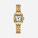 Reloj de acero inoxidable rectangular