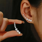 Pendientes florales de oro vermeil