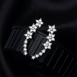 Pendientes florales de oro vermeil