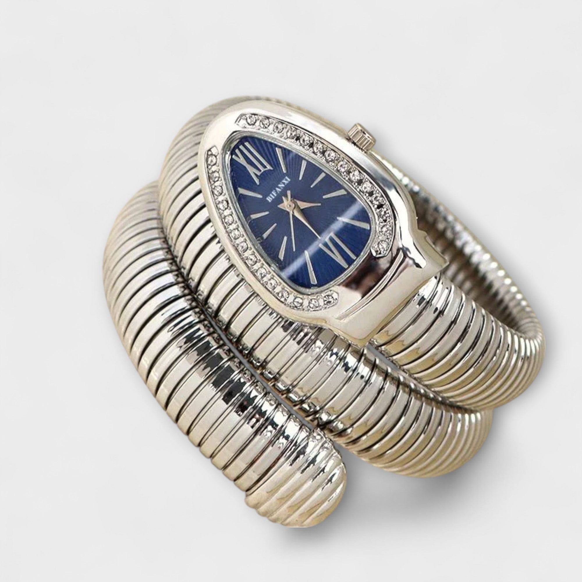 Reloj Brazalete Flexible con Brillos