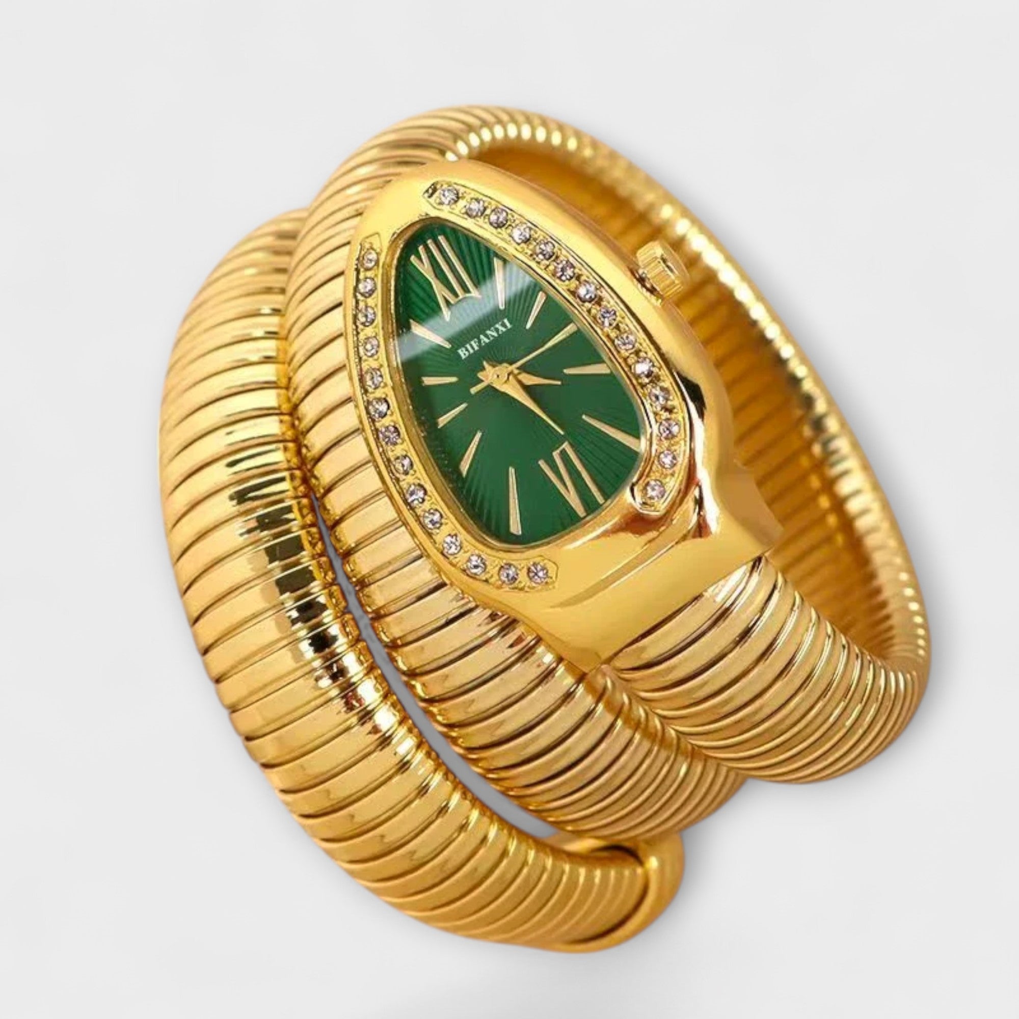 Reloj Brazalete Flexible con Brillos