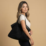 Bolso Tote Grande de Cuero Suede