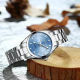 Reloj de acero con cuarzo