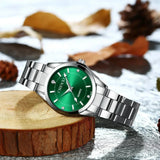 Reloj de acero con cuarzo