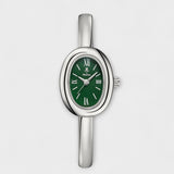 Reloj metálico de esfera ovalada
