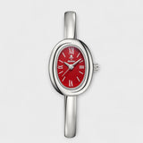Reloj metálico de esfera ovalada