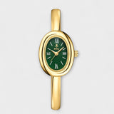 Reloj metálico de esfera ovalada