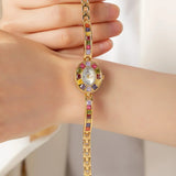 Reloj de Cuarzo Multicolor Elegante