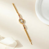 Reloj de Cuarzo Multicolor Elegante