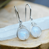 Pendientes Colgantes de Piedra Lunar