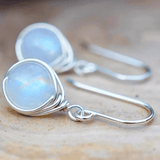 Pendientes Colgantes de Piedra Lunar