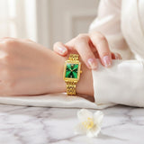 Reloj Metálico Rectangular de Pulsera