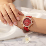 Reloj de correa texturizada elegante