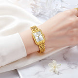 Reloj Metálico Rectangular de Pulsera