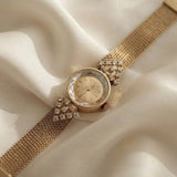 Reloj de Malla con Cristales