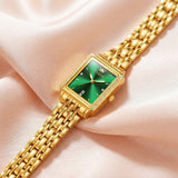 Reloj Metálico Rectangular de Pulsera