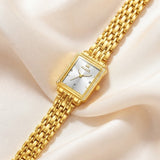 Reloj Metálico Rectangular de Pulsera