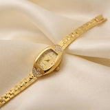 Reloj dorado de pulsera joya