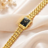 Reloj Metálico Rectangular de Pulsera