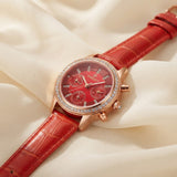 Reloj de correa texturizada elegante