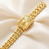 Reloj Metálico Rectangular de Pulsera
