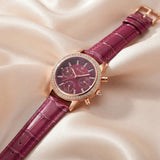 Reloj de correa texturizada elegante