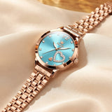 Reloj acero inoxidable corazón brillante