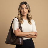 Bolso Hobo para Mujeres en Cuero Vegano - Bolso de Trabajo