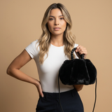 Bolso Cruzado Diseño Nube de Felpa