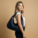 Bolso Hobo para Mujeres - Bolso Grande de Cuero Trenzado