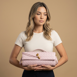 Bolso de Mano Cruzado de Cuero Trenzado