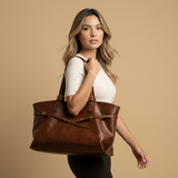 Bolso Tote Grande de Cuero para Mujeres