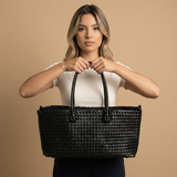 Bolsa Tote Woven Oversized