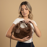 Bolso de Hombro con Asa de Piel Sintética