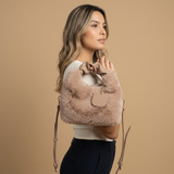 Bolso de Hombro con Asa de Piel Sintética
