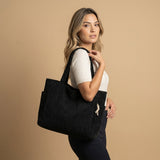 Bolsa Tote con Textura de Pana