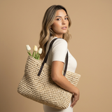 Bolso Tote con Textura Tejida