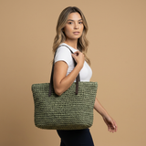 Bolso Tote con Textura Tejida