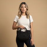 Bolso Cruzado de Ratán Tejido