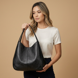 Bolso Hobo para Mujeres - Gran Bolso de Cuero para Hombro