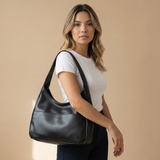 Bolso Cruzado con Acabado de Cuero Texturizado