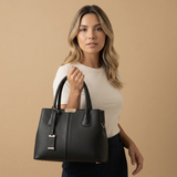 Bolso de Hombro para Mujeres en Cuero Texturizado
