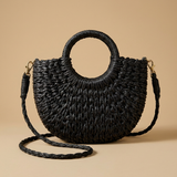 Bolso Cruzado de Ratán Tejido