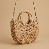 Bolso Cruzado de Ratán Tejido