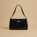 Bolso de Hombro con Panel Base en Contraste