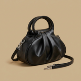 Bolso de Hombro con Pliegues Escultóricos