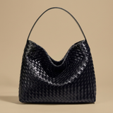 Bolso Hobo de Textura de Ante Tejido